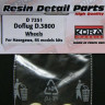 Kora Model D7251 Wheels for Doflug D.3800 (HAS/RSMOD) 1/72