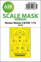 Art Scale 200-M72097 Gloster Meteor F.8/F9 one-sided fit express mask 1/72