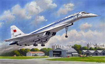 ICM 14401 Ту-144, советский сверхзвуковой пассажирский самолет 1/144
