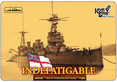 Combrig 3531WL Battlecruiser HMS Indefatigable, 1911 1/350