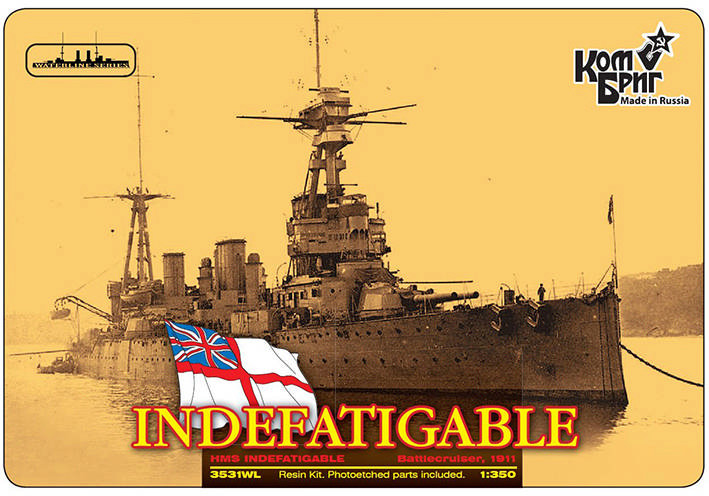 Combrig 3531WL Battlecruiser HMS Indefatigable, 1911 1/350
