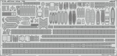Eduard 53240 SET 1/350 HMS Exeter railings (TRUMP)