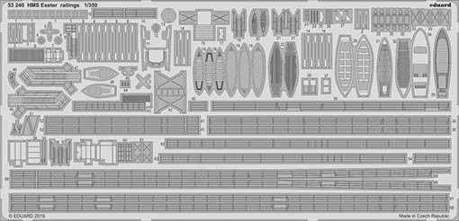 Eduard 53240 SET 1/350 HMS Exeter railings (TRUMP)