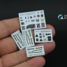 Quinta Studio QD72193 B-26F/G Marauder (Hasegawa) 3D Декаль интерьера кабины 1/72