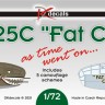 Dk Decals 72102 B-25C 'Fat Cat' As time went on... (5x camo) 1/72