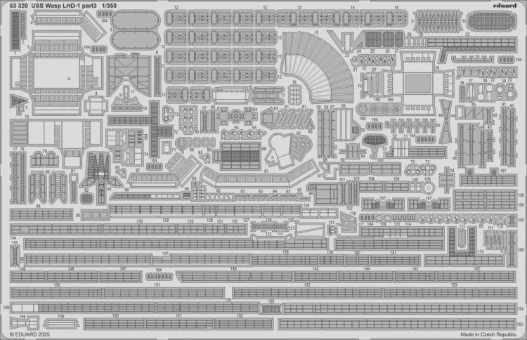 Eduard 53320 USS Wasp LHD-1 part 3 (TRUMP) 1/350