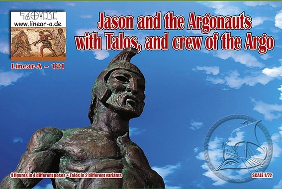 Linear-A LA121 Jason And The Argonauts With Talos, Crew Of The Argo (From The Movie 1963) Set 1 (Big Set) 1/72