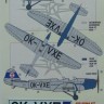 Kora Model DEC7285 Klemm L25 d VII (Slovakian service) декали декали 1/72