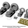 Armory ARAW48023 Sukhoi Su-27K / Su-33 wheels with weighted tires/tyres, front mudguard - Su-27K/KUB, Su-33, Su-47 "Berkut" 1/48