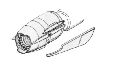 CMK 4091 MiG-21 - engine set for ACA 1/48