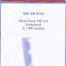 QuickBoost QB48836 Sea Fury FB.11 exhaust (AIRF) 1/48