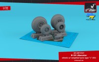 Armory ARAW72347 Consolidated B-24 Liberator wheels with weighted tyres type "c" 1/72