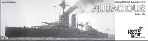 Combrig 70478 HMS Audacious Battleship, 1913 1/700