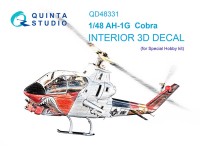 Quinta studio QD48331 AH-1G (Special Hobby) 3D Декаль интерьера кабины 1/48