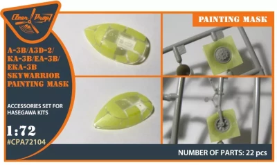 Clear Prop CPA72104 A-3B,A3D-2, KA-3B, EA-3B, EKA-3B paint. mask 1/72