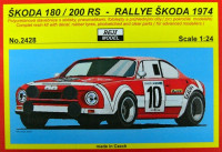 REJI MODEL DECRJ2428 1/24 Skoda 180/200 RS 'Official' Rally Skoda 1974