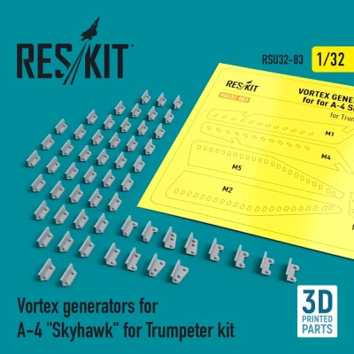 Reskit RSU32-083 Vortex generators for A-4 'Skyhawk' (TRUMP) 1/32