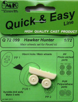 CMK Q72099 Hawker Hunter Wheels for REV 1/72