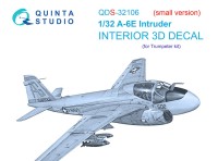 Quinta Studio QDS-32106 A-6E Intruder (Trumpeter) (Малая версия) 3D Декаль интерьера кабины 1/32