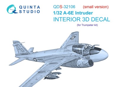 Quinta Studio QDS-32106 A-6E Intruder (Trumpeter) (Малая версия) 1/32