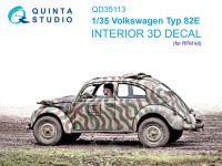 Quinta studio QD35113 Volkswagen Typ 82E (RFM) 3D Декаль интерьера кабины 1/35