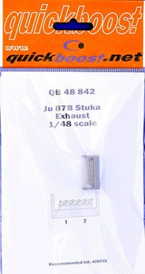 Quiсkboost QB48 842 Ju 87B Stuka exhaust (AIRFIX) 1/48