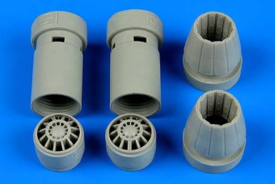 Aires 7327 F/A-18E/F Super Hornet exhasut nozzles - opened position 1/72