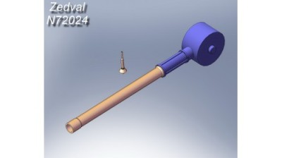 Zedval N72024 Set of parts for 2S9 &quot;Nona-S&quot; 1/72