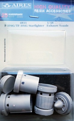 Aires 4833 F-104G/TF-104G Starfighter exh.nozzle (KIN) 1/48