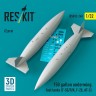 Reskit U32240 150 gallon underwing fuel tanks (2 pcs.) 1/32