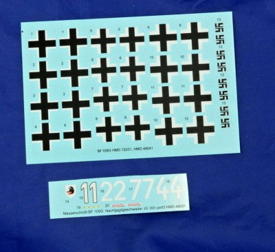 HM Decals HMD-48031 1/48 Decals Bf 109G NJG Wilde Sau JG 300 - Part 3