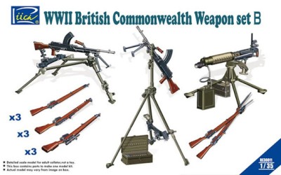 Riich Models RE30011 WWII British Commonwealth Weapon Set B