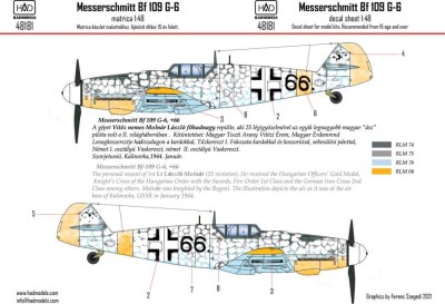 HAD 48181 Decal Messerschmit Bf 109G-6 1/48