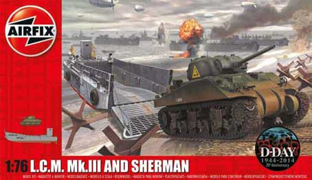 Airfix 03301 Lcm Mk.3 & Sherman Tank 1/76