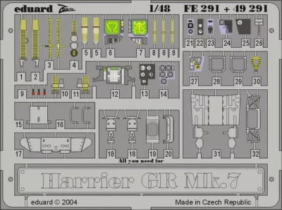 Eduard 49291 Set Harrier Gr Mk.7 (Has 7236) 1/48