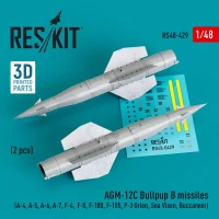Reskit 48429 AGM-12C Bullpup B missiles (2 pcs.) 1/48