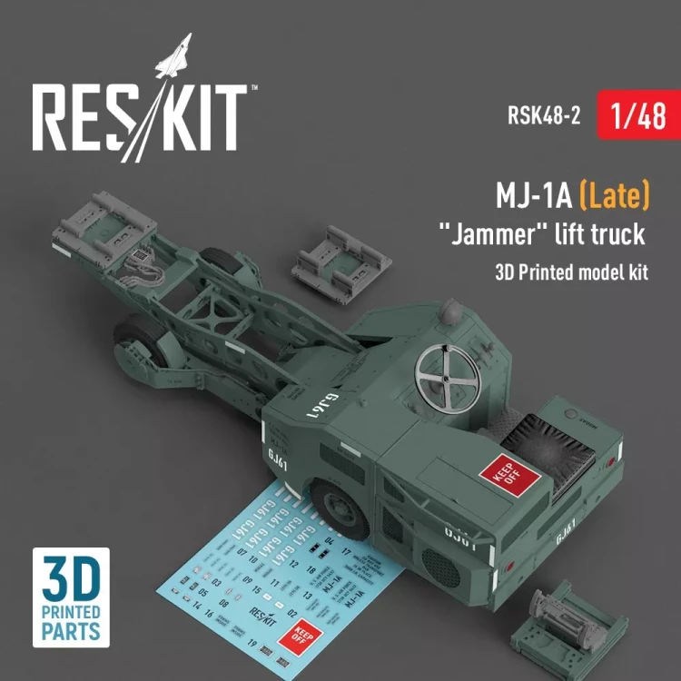 Reskit R48002 MJ-1A Late 'Jammer' lift truck (3D model) 1/48