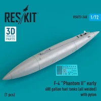 Reskit U72240 F-4 'Phantom II' early 600 gallon fuel tanks 1/72