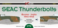 Dk Decals 72144 SEAC Thunderbolts Burma-India (10x camo) 1/72