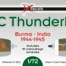 Dk Decals 72144 SEAC Thunderbolts Burma-India (10x camo) 1/72