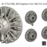 Sbs Model 72090 B-17G/Mk.III Engine Set (REV) 1/72