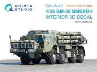 Quinta studio QD+35179 БМ-30 Смерч (Trumpeter) (с 3D-печатными деталями) 1/35