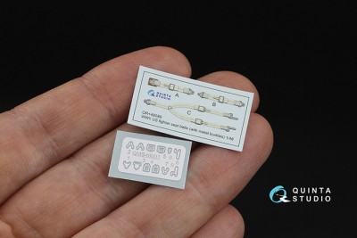 Quinta Studio QR+48089 Комплект ремней для истребителя США, ВМВ (с металлическими пряжками) 1/48