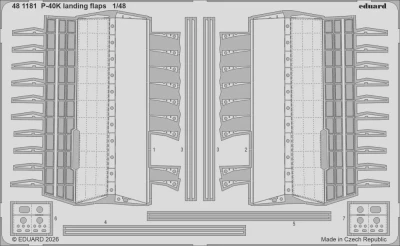 Eduard 481181 SET P-40K landing flaps (EDU) 1/48