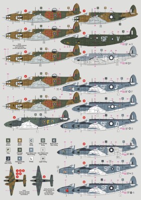 Dk Decals 72047 B-34/PV-1 Ventura - RAAF service (15x camo) 1/72