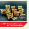 Plus model AL3004 1/32 US ammunition boxes w/ cartons of charges