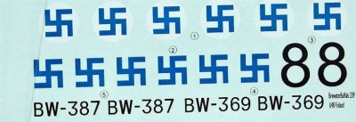 LF Model C4894 Decals Brewster Model 239 over Finland (TAM) 1/48