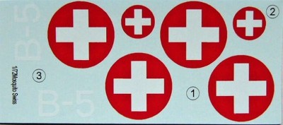 LF Model C7281 Decals Mosquito over Switzerland Part I.(HAS) 1/72