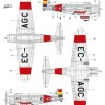 Frrom Azur FR0033 Northrop Delta 1C US Passenger and Transport Plane "Over Spain" Decals for c/n 7 registered EC-AGC, LAPE (Spanish Republic service) and 45-18 (Ejercito del Aire) 1/72