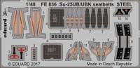 Eduard FE836 Su-25UB/UBK seatbelts STEEL 1/48